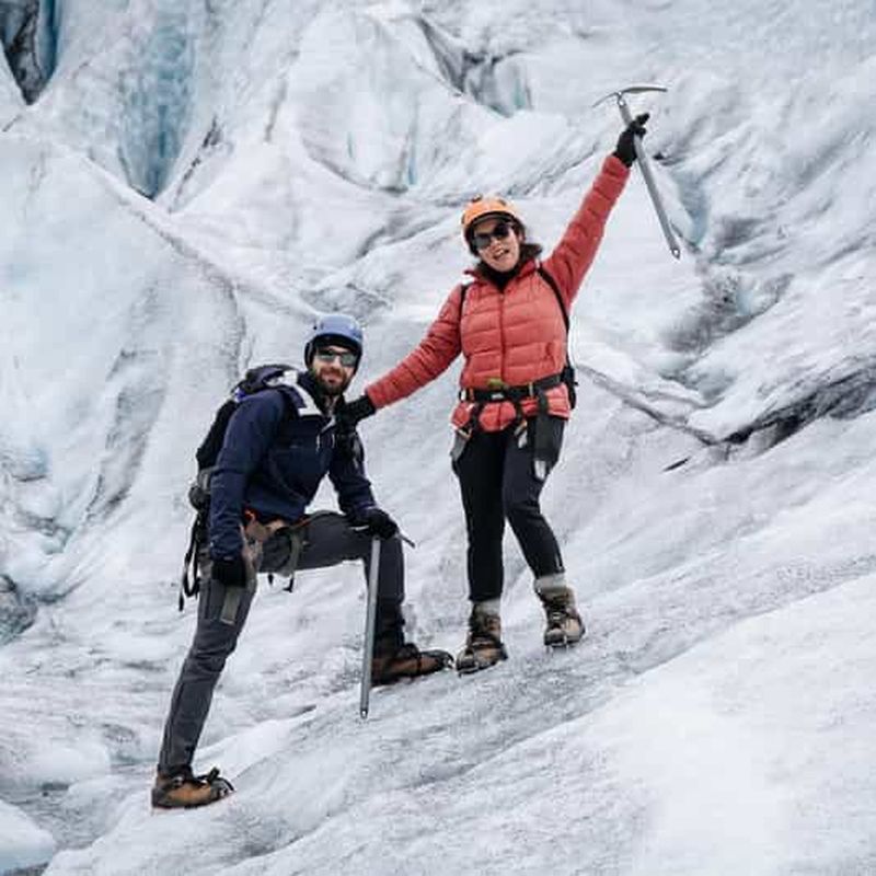 Jökulsárlón : Randonnée sur le glacier, grotte de glace et forfait photos