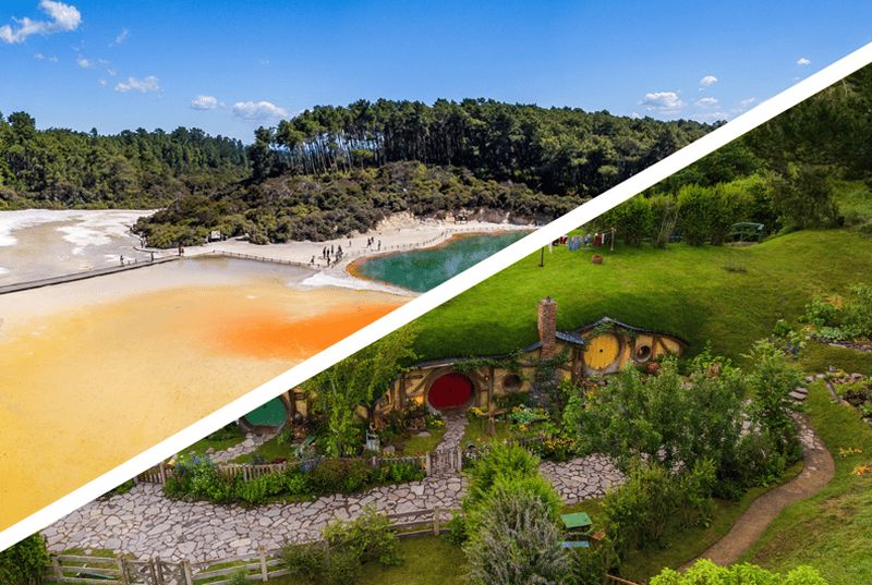 Auckland : Hobbiton, Rotorua et Wai-O-Tapu - Excursion d'une journée