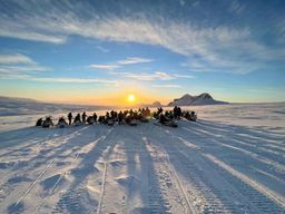Reykjavík : Motoneige sur le glacier et sources d'eau chaude avec prise en charge