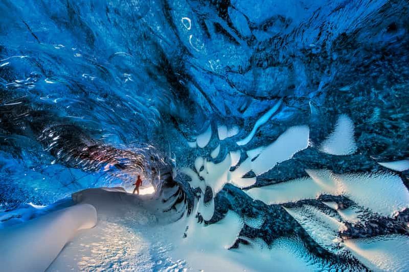 Jökulsárlón : Visite guidée de la grotte de glace du Vatnajökull