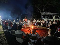 Depuis Kasane : Safari de nuit en camping dans le parc national de Chobe
