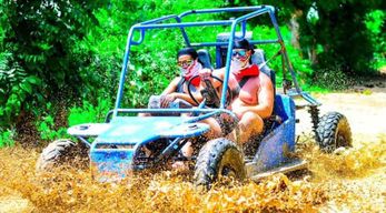 Punta Cana : excursion d'une demi-journée en buggy avec prise en charge et plage de Macao