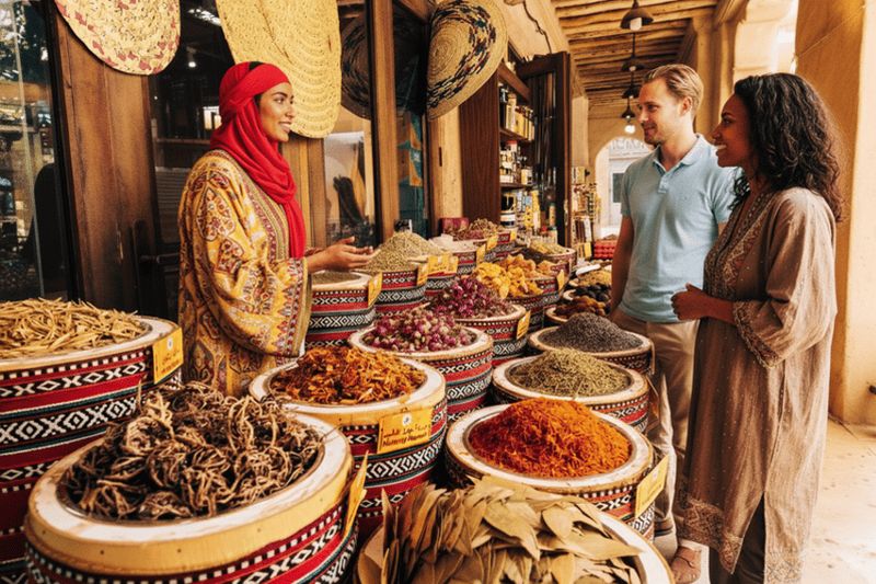 Visite guidée historique du vieux Dubaï : La crique, la cuisine de rue et les souks