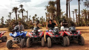 Marrakech : excursion en quad dans les dunes et la palmeraie, avec thé