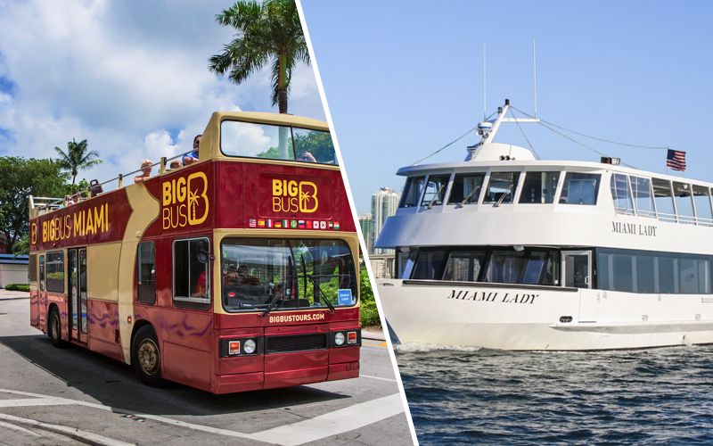 Combo (Economisez 30%) : Visite en bus de Miami + Billets de croisière Millionaire's Row