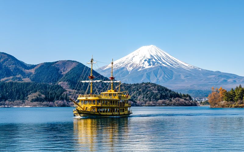 Visite du Mont Fuji avec téléphérique de Hakone, lac Ashi, sanctuaire de Hakone, et plus encore