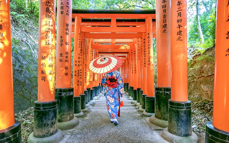 Visite guidée des principaux temples de Kyoto : Fushimi Inari, Kiyomizu-dera et Kinkaku-ji depuis Osaka/Kyoto