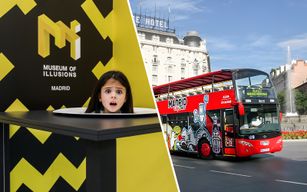 Combo : Billets pour le Musée de L'Illusion + tour en bus Hop-On Hop-Off de Madrid