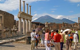 Au départ de Rome : Visite guidée de Pompéi et excursion d'une journée au mont Vésuve