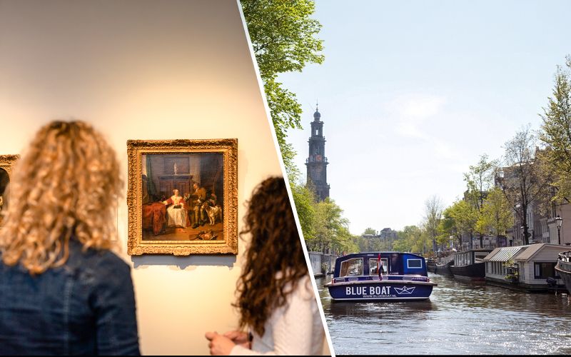 Combo : Billets d'entrée au Rijksmuseum + croisière de 75 minutes sur le canal d'Amsterdam