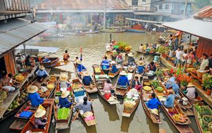 Visite guidée d'une journée complète des marchés flottants de Bangkok