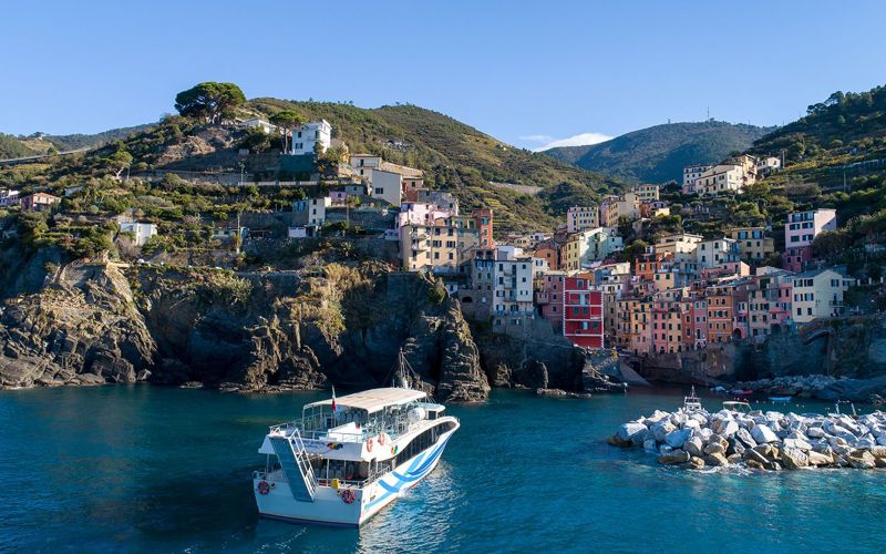 Excursion d'une journée à Riomaggiore, Monterosso et Vernazza en ferry depuis La Spezia