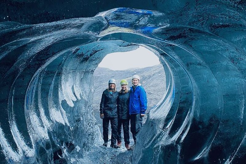 Excursion en jeep à la grotte de glace du volcan Katla depuis Vik