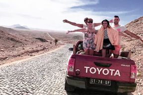 Visite de la plage de Santa Monica, des grottes et des dunes sur l'île de Boa Vista