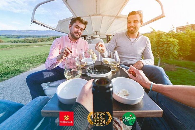 Tour de fondue en tuk tuk à Genève