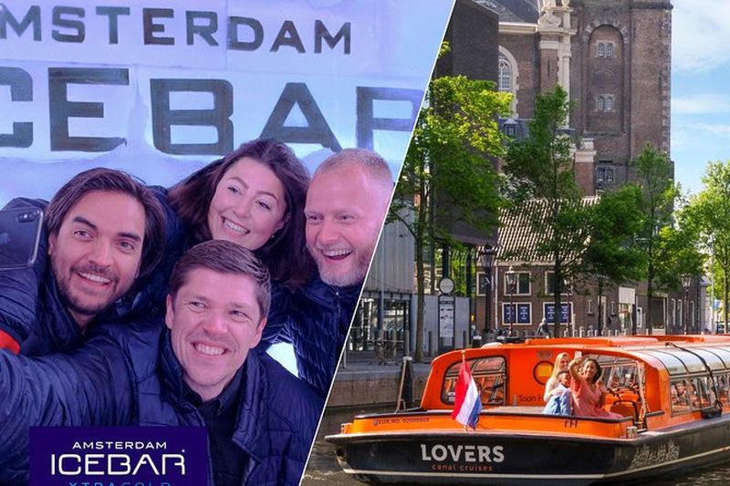 Offre : croisière et billets pour le bar de glace d'Amsterdam