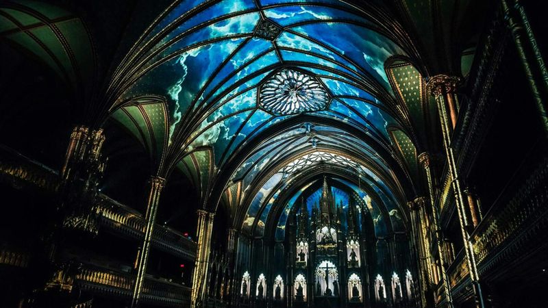 Montreal river cruise and AURA experience at Notre-Dame Basilica