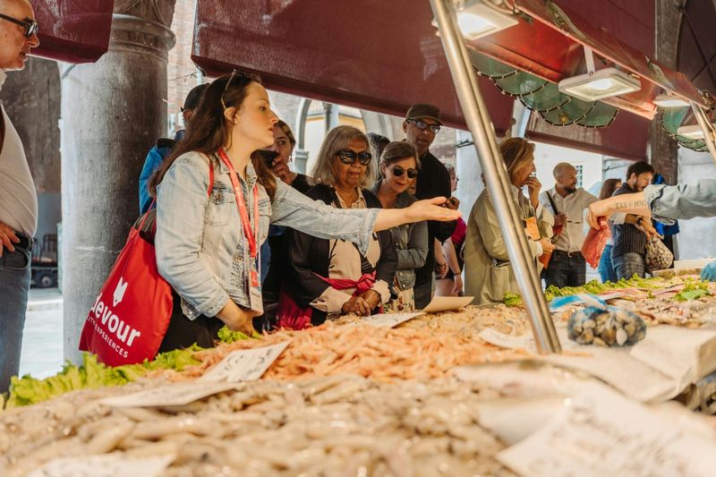 Visite gastronomique à pied de Venise et visite du marché du Rialto