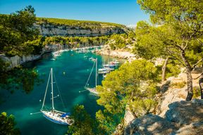 Visite des calanques en VTT électrique au départ de Cassis