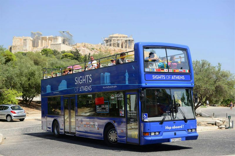 Bus à arrêts multiples combiné à Athènes, au Pirée et sur les plages
