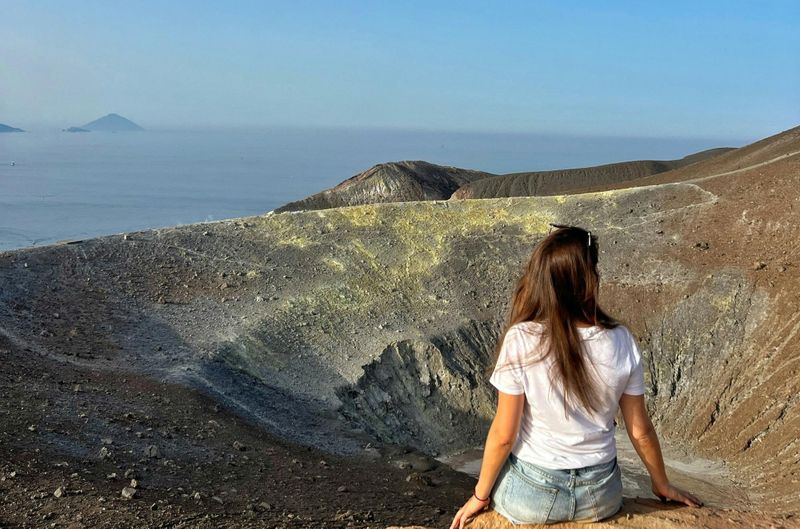 Randonnée guidée vers le grand cratère de l'île Vulcano