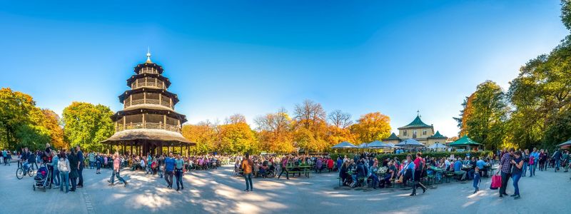Visite en pousse-pousse dans le jardin anglais de Munich
