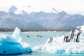 Visite de la lagune glaciaire de Jökulsárlón avec promenade en bateau