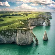 Baptême en Hélicoptère - Survol des Falaises d'Etretat
