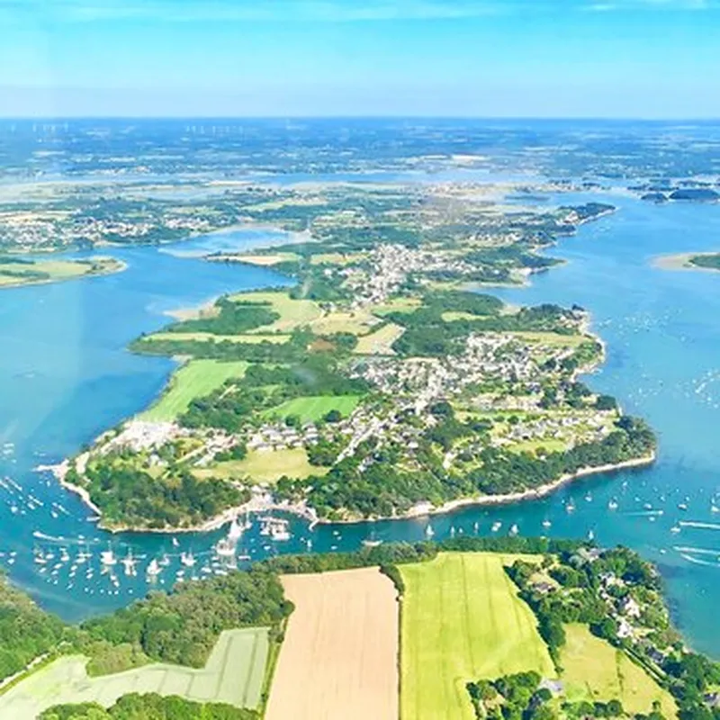 Baptême en Hélicoptère Golfe du Morbihan