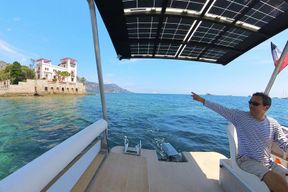 Beaulieu-sur-Mer : Croisière romantique sur un bateau solaire électrique