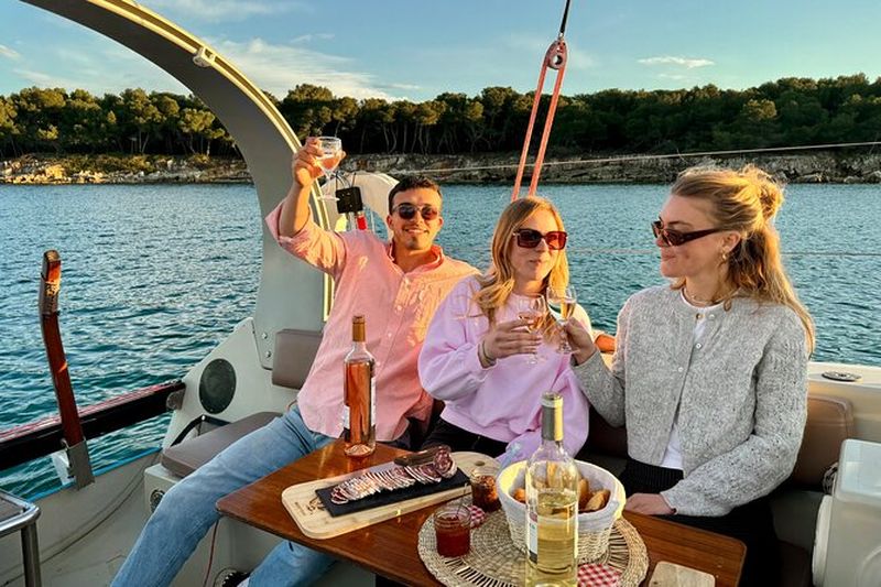 Golf Juan Sunset Croisière à voile avec apéritif à l'île