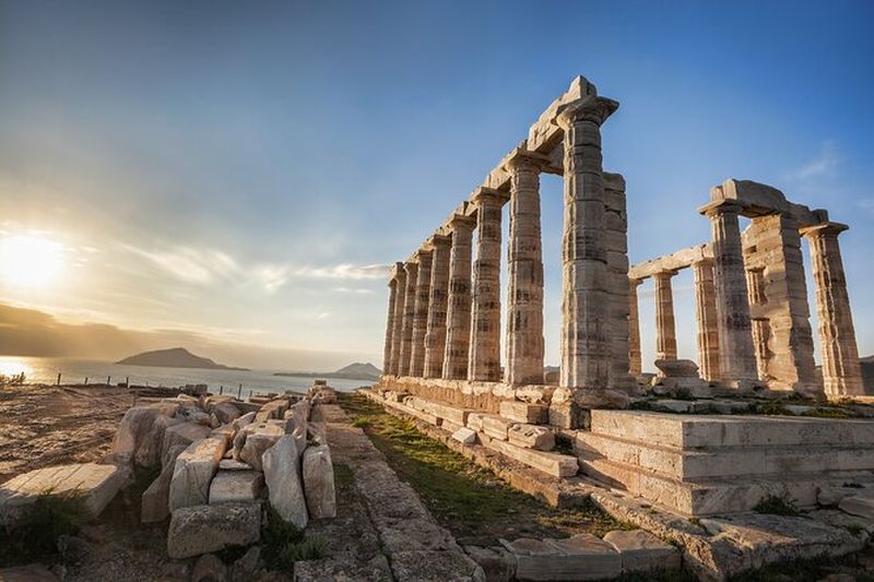 Excursion d'une demi-journée en petit groupe à Cap Sounion et au Temple de Poséidon au départ d'Athènes